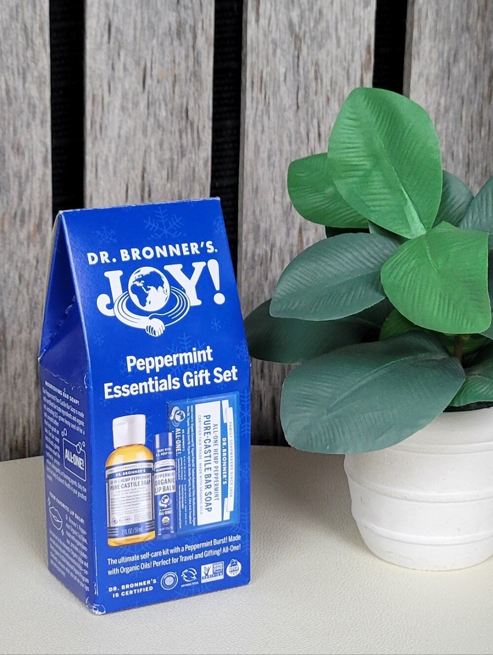 Dr. Bronner's JOY! Peppermint Essentials Gift Set - Blue